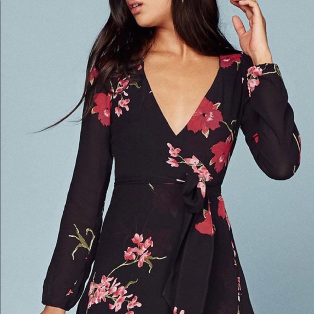 Reformation Size Zero Wrap Dress